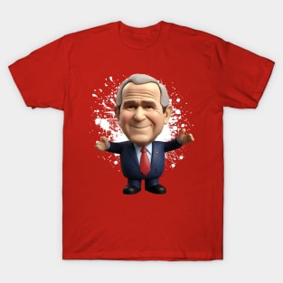 George Bush plastic figure T-Shirt